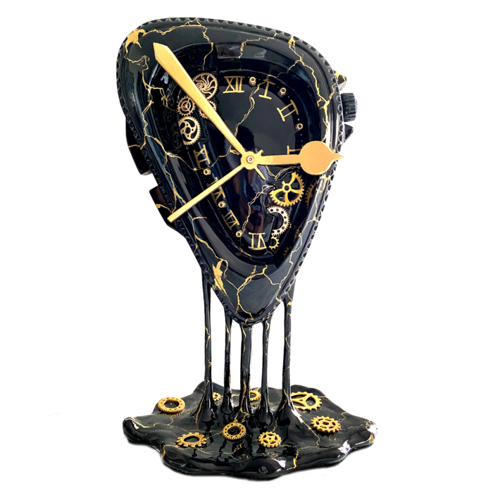 TIMELESS marbre noir et or
