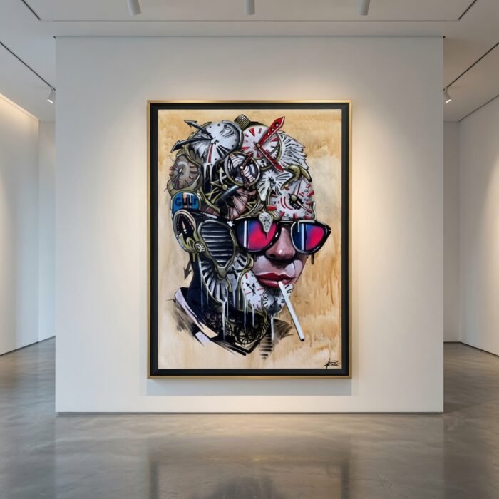 Portrait de Steve McQueen, œuvre pop art originale d'Acide, Nice